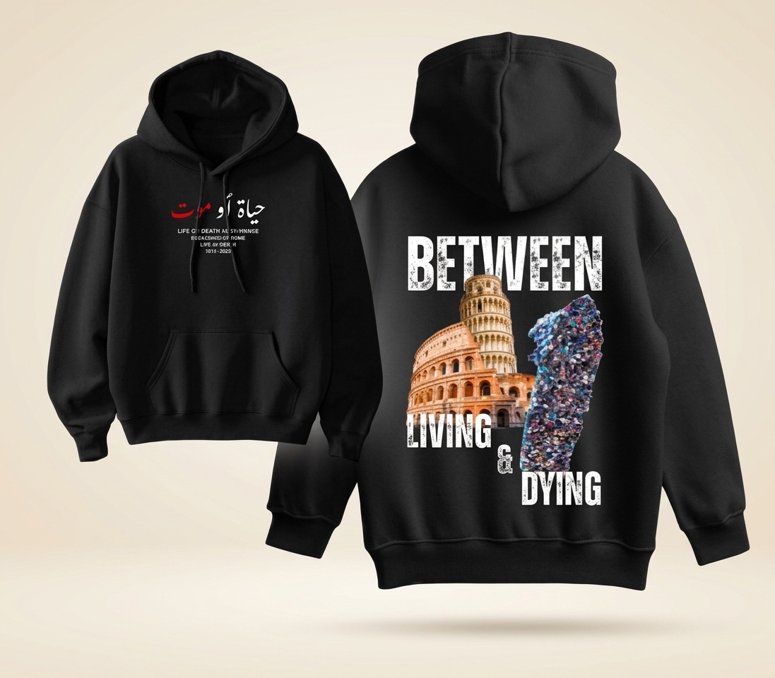 Hoodie "Between Living & Dying"